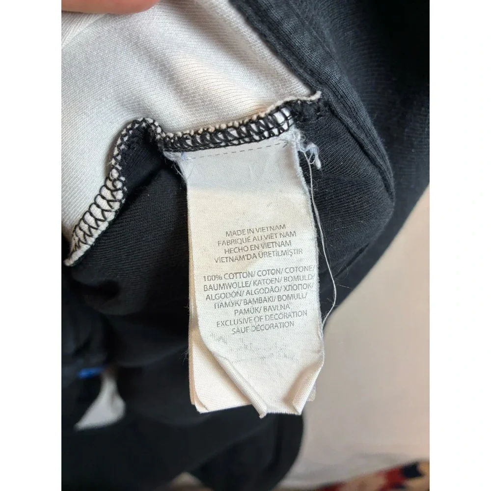 Polo Ralph Lauren Men's L‎ Track Jacket Black Blue White Full Zip Cotton Pony